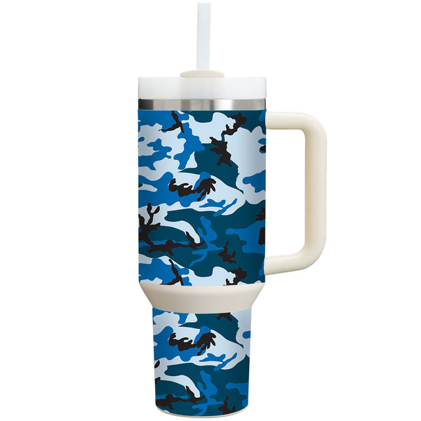 Stanley Personalized Tumbler Camo Series Blue Skin