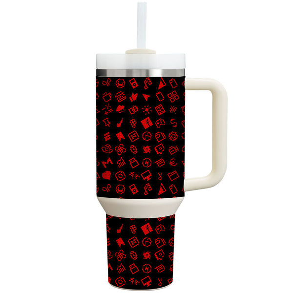 Stanley Personalized Tumbler Everything Series Black Red Skin