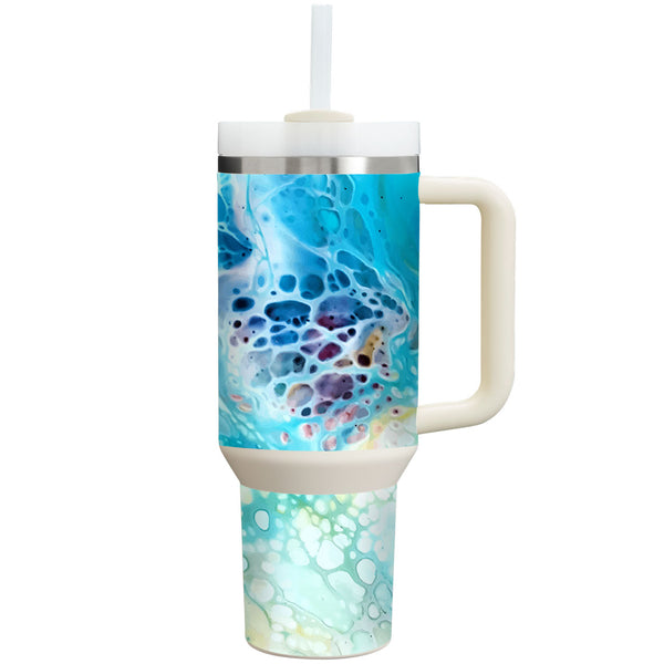 Stanley Personalized Tumbler Oil Paint Series Arctic Waves Skin