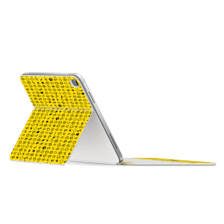 Magic Keyboard Folio for iPad (Gen 10) Everything Series Yellow Skin