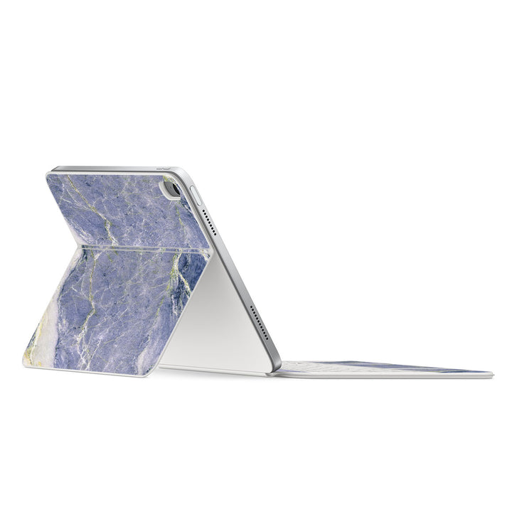 Magic Keyboard Folio for iPad (Gen 10) Marble Series Too Blue Skin