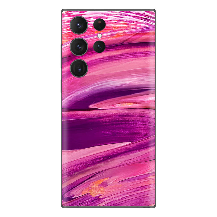 Galaxy S23 Ultra Oil Paint Series Purple Brushed Skin