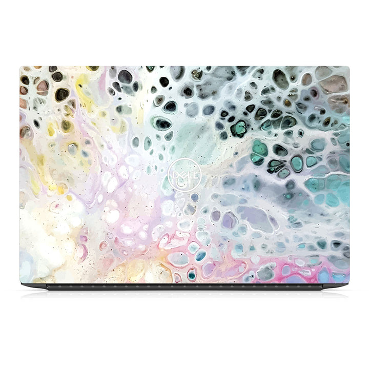 Dell XPS 15 9520 Oil Paint Series Rainbow Waves Skin