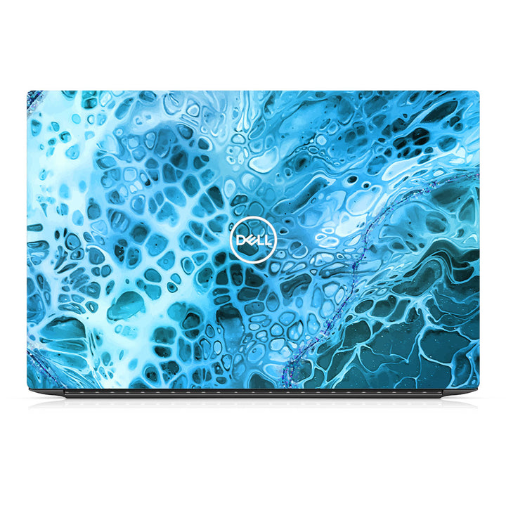 Dell XPS 15 9520 Oil Paint Series Teal Waves Skin
