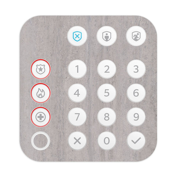 Ring Alarm Keypad (2nd Gen) Stone Series Concrete Skin