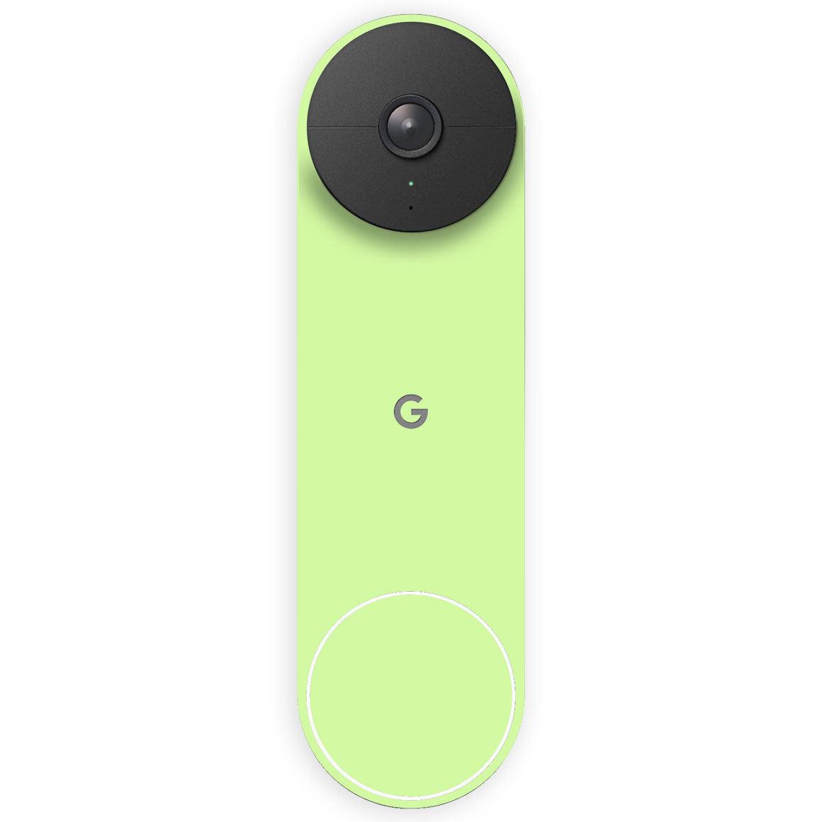 Google Nest Doorbell Wired (2nd Gen) Green Glow Skin/Wras & Cover