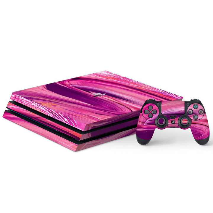 Playstation 4 Pro Oil Paint Series Skins - Slickwraps