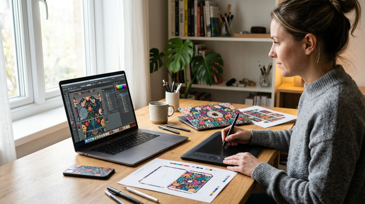 How to prepare print-ready artwork for a custom skin
