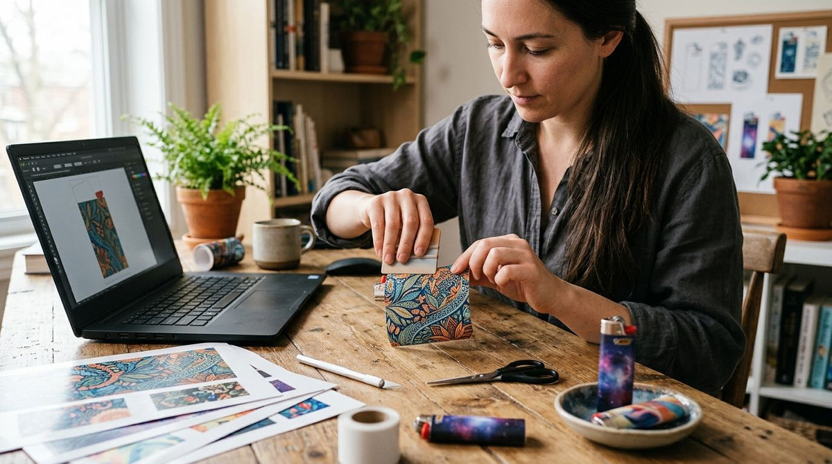 How to design a custom BIC lighter wrap