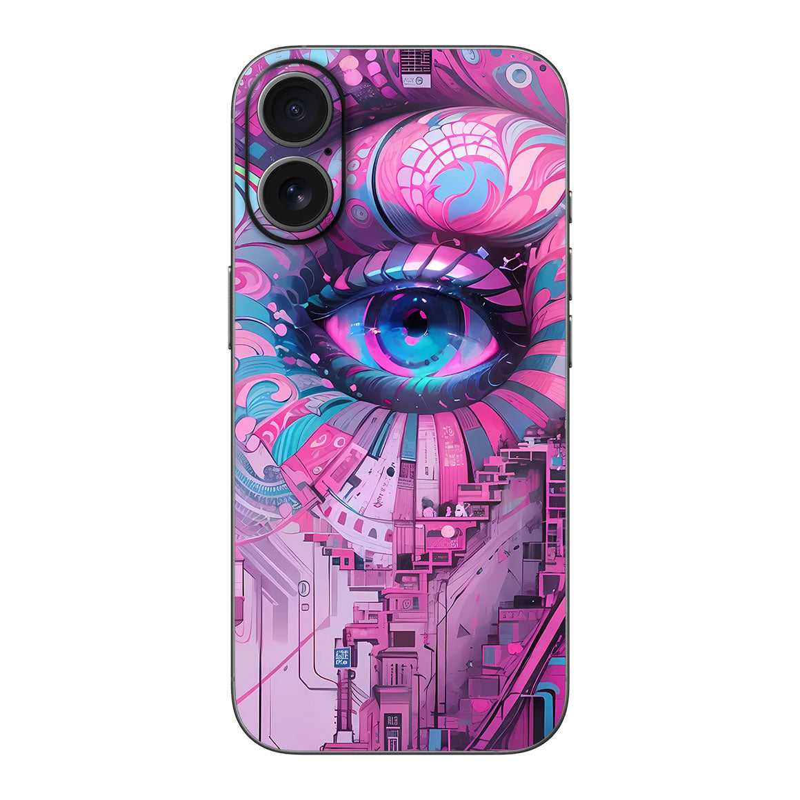 iPhone 17 AI Art Series City Eye Skin