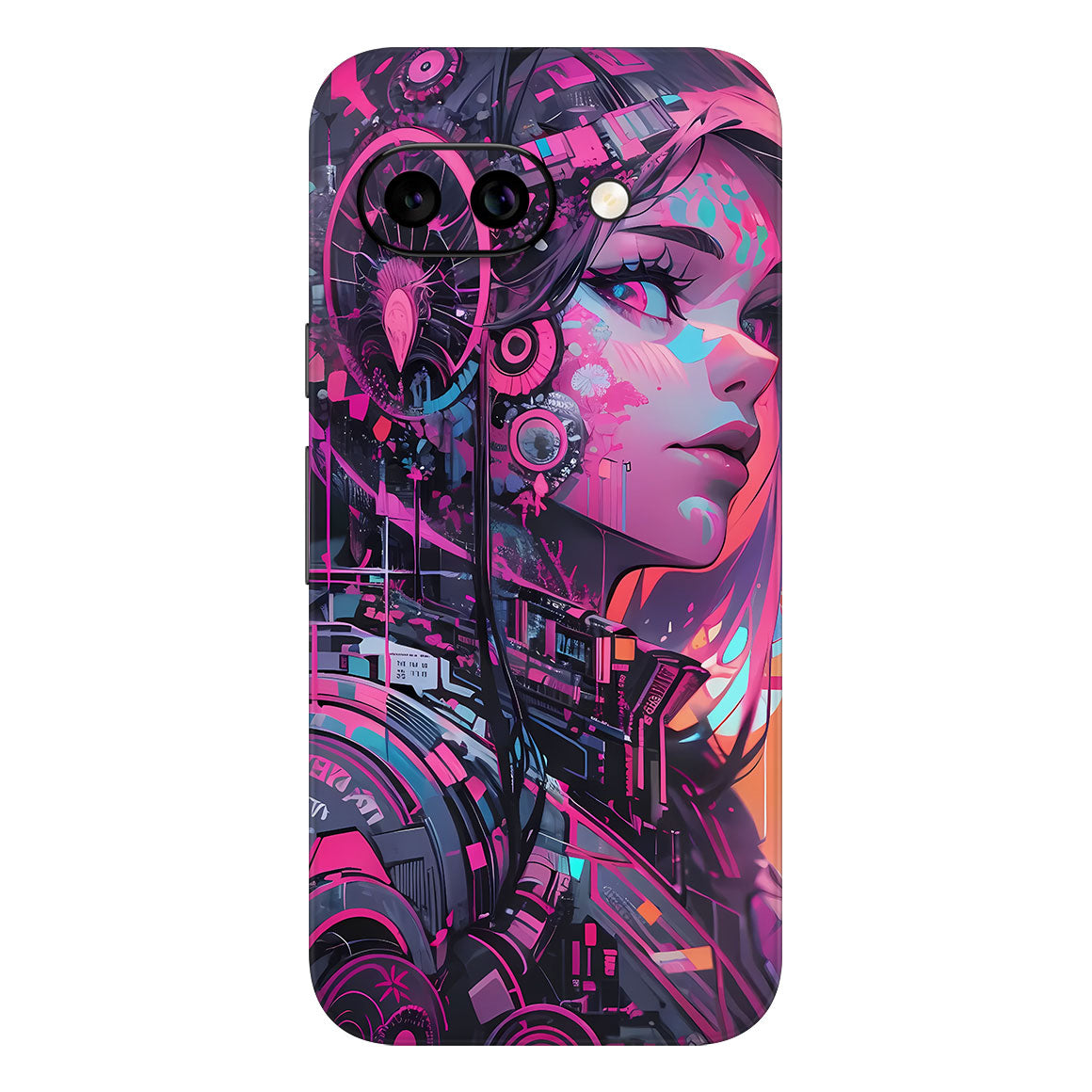 Pixel 9a AI Art Series City Girl Skin