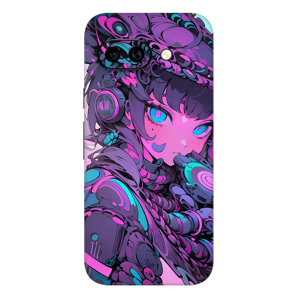 Pixel 9a AI Art Series Girl Blue Eyes Skin