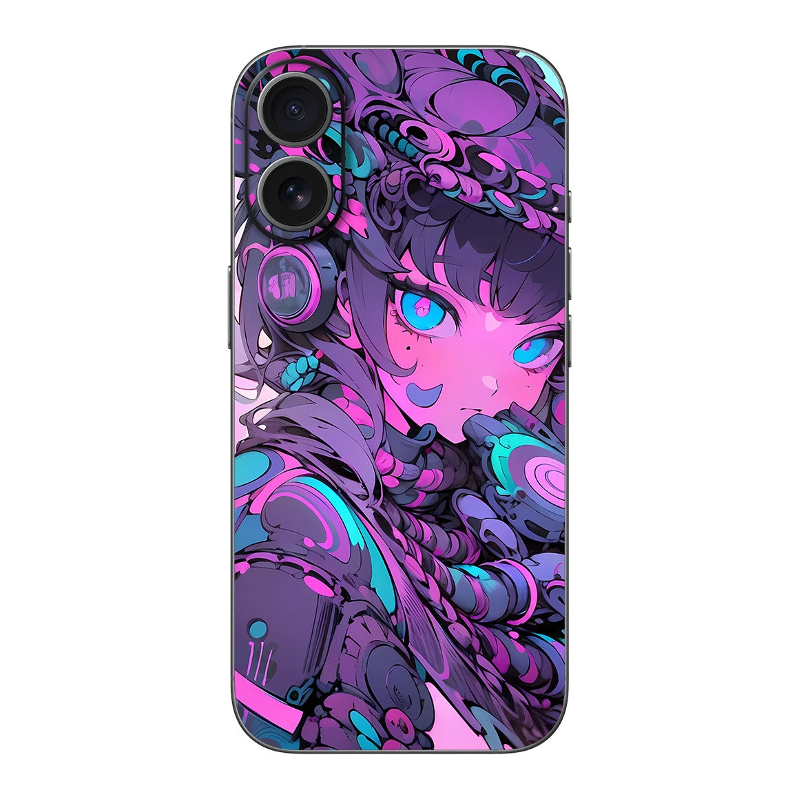 iPhone 17 AI Art Series Girl Blue Eyes Skin