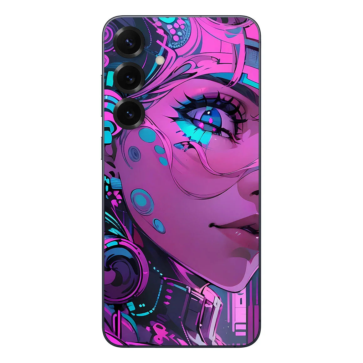 Galaxy S25 Plus AI Art Series Girl Pink V2 Skin