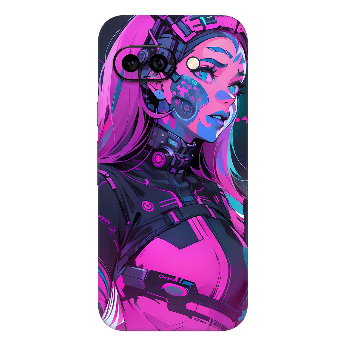 Pixel 9a AI Art Series Girl Pink Skin