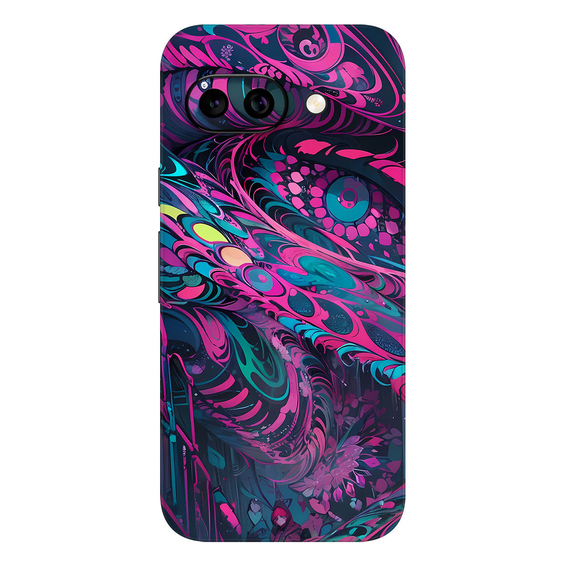 Pixel 9a AI Art Series Pink Blue Art Skin