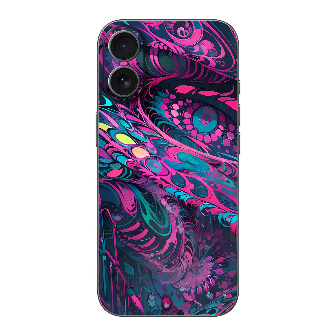 iPhone 17 AI Art Series Pink Blue Art Skin