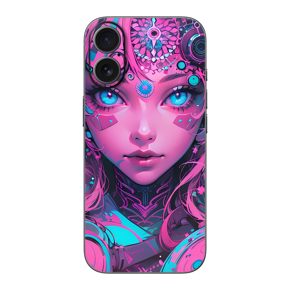 iPhone 17 AI Art Series Robo Girl Pink Skin