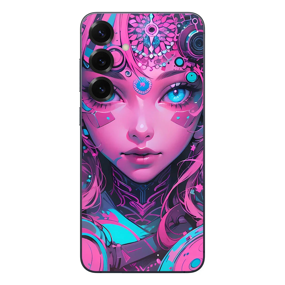 Galaxy S25 Plus AI Art Series Robo Girl Pink Skin