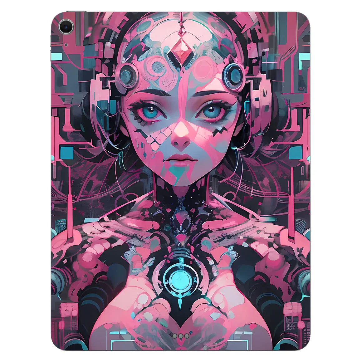 iPad Pro 11" M28 AI Art Series Robotic Girl Pink Skin