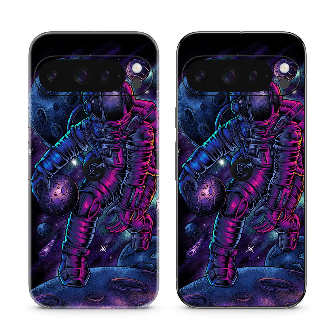 Pixel 10 Pro Artist Series Astronaut Basketball Skin
