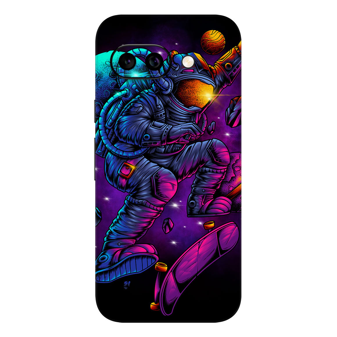 Pixel 9a Artist Series Astronaut Skater Skin