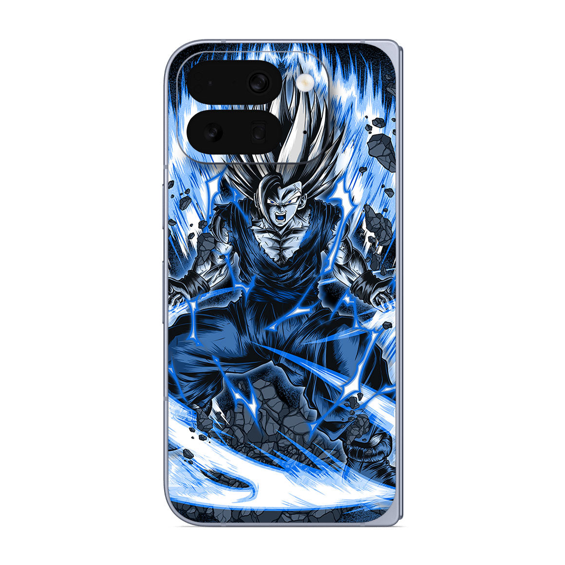 Pixel 10 Pro Fold Artist Series Blue Super Beast Skin