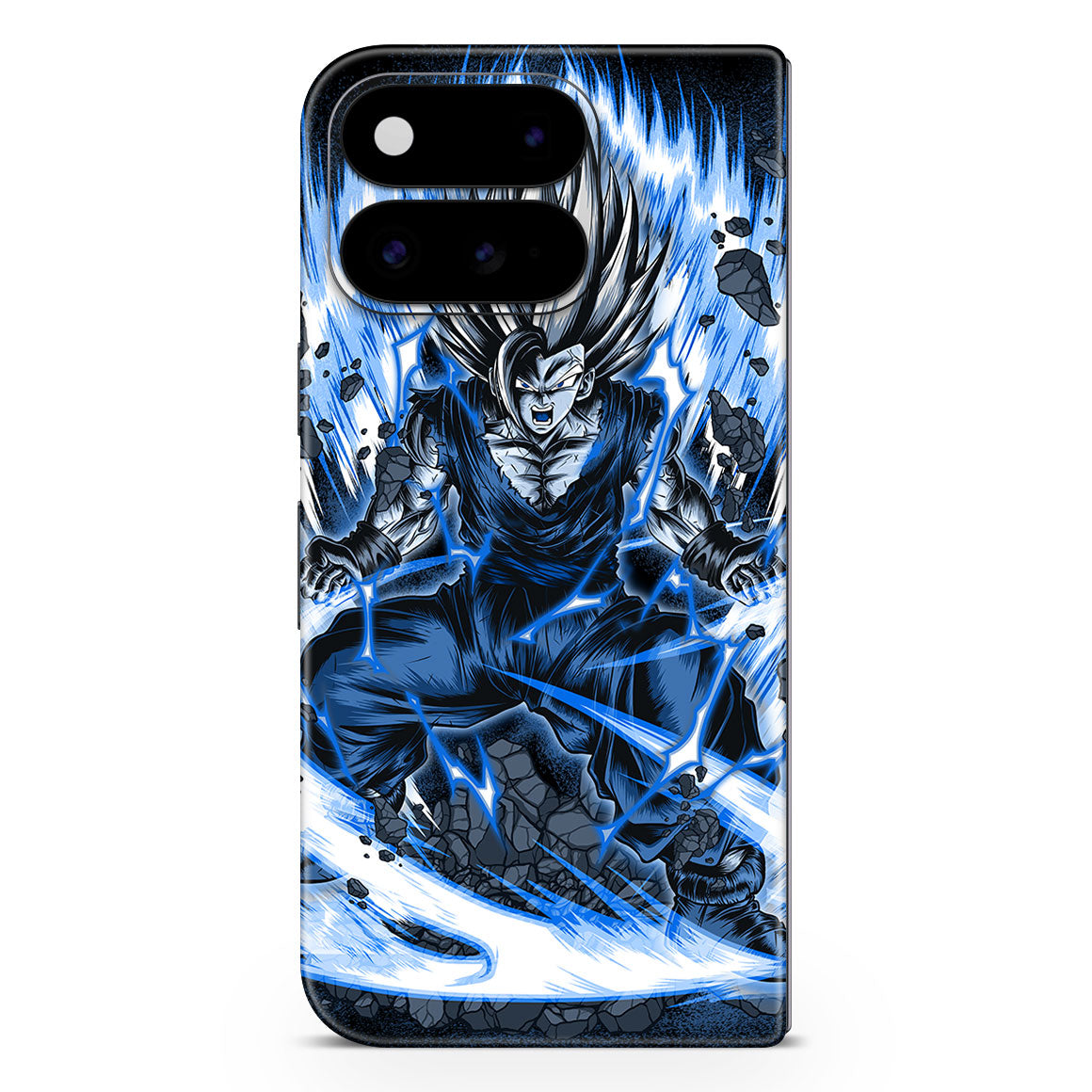 Pixel 11 Pro Fold Artist Series Blue Super Beast Skin