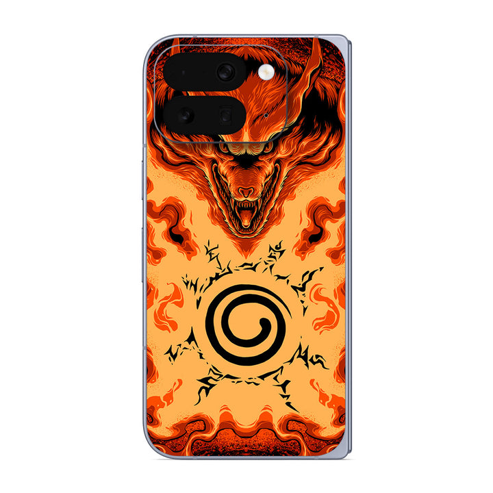 Pixel 10 Pro Fold Artist Series Burning Fox Skin