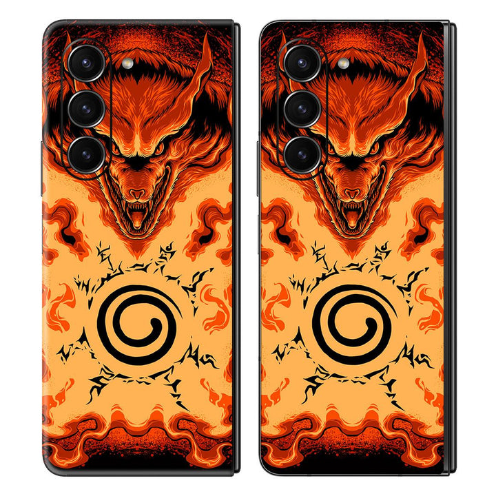 Galaxy Z Fold 5 Artist Series Burning Fox Skin