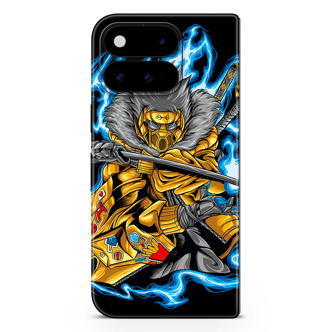 Pixel 11 Pro Fold Artist Series Cyber Ninja Skin