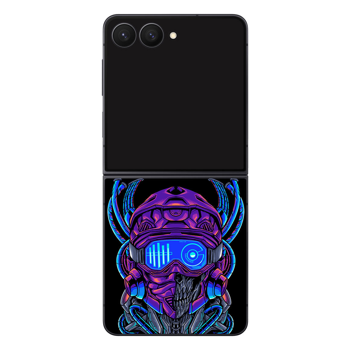 Galaxy Z Flip8 Artist Series Cyber Skull Skin