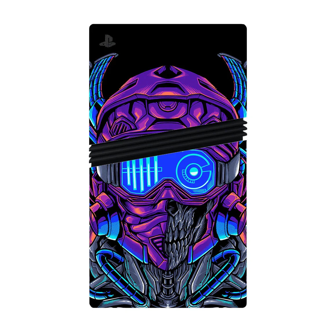 Playstation 5 Pro Artist Series Cyber Skull Skin