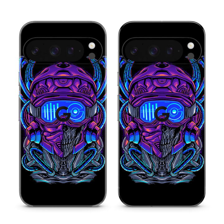 Pixel 10 Pro Artist Series Cyber Skull Skin