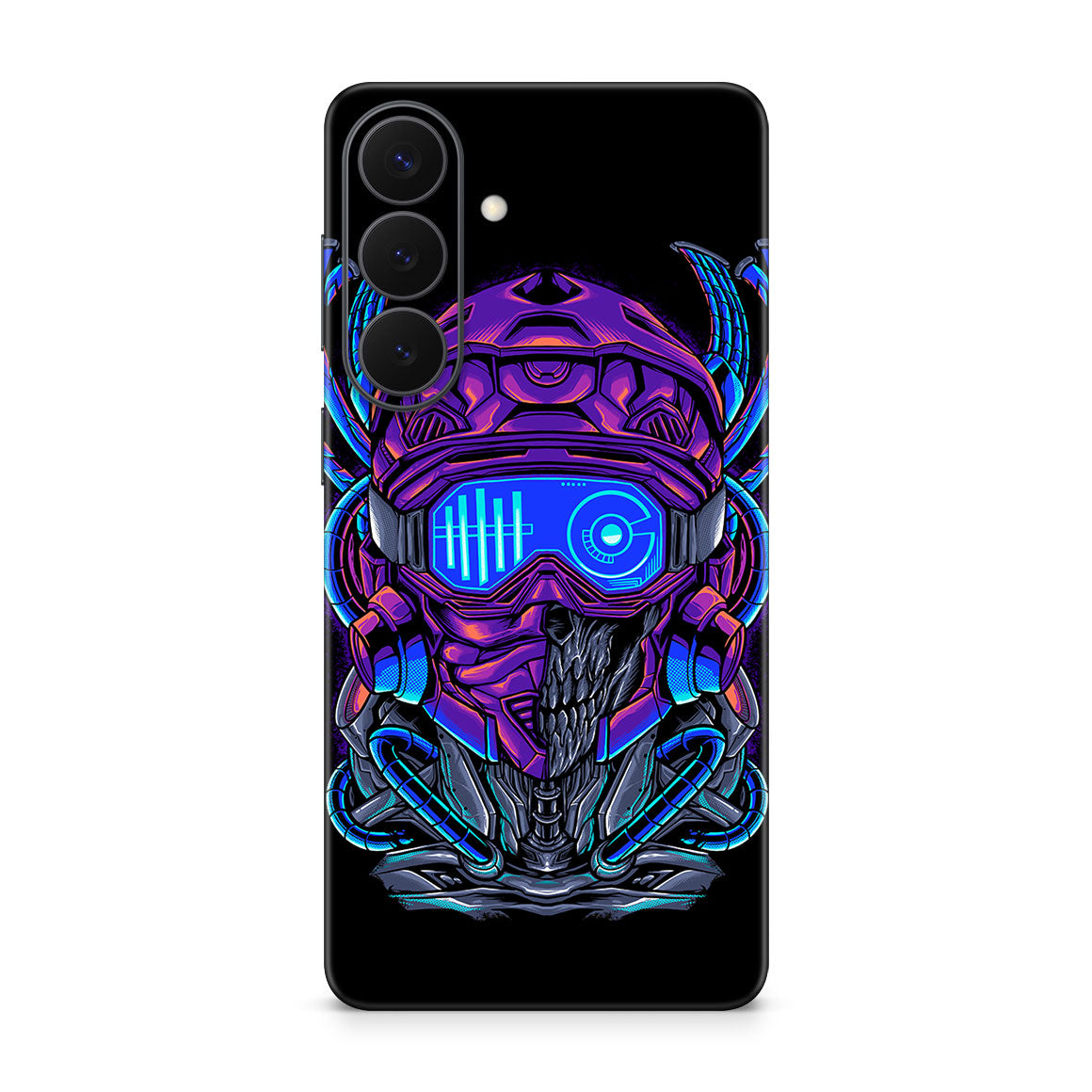 Galaxy S26 Plus Artist Series Cyber Skull Skin