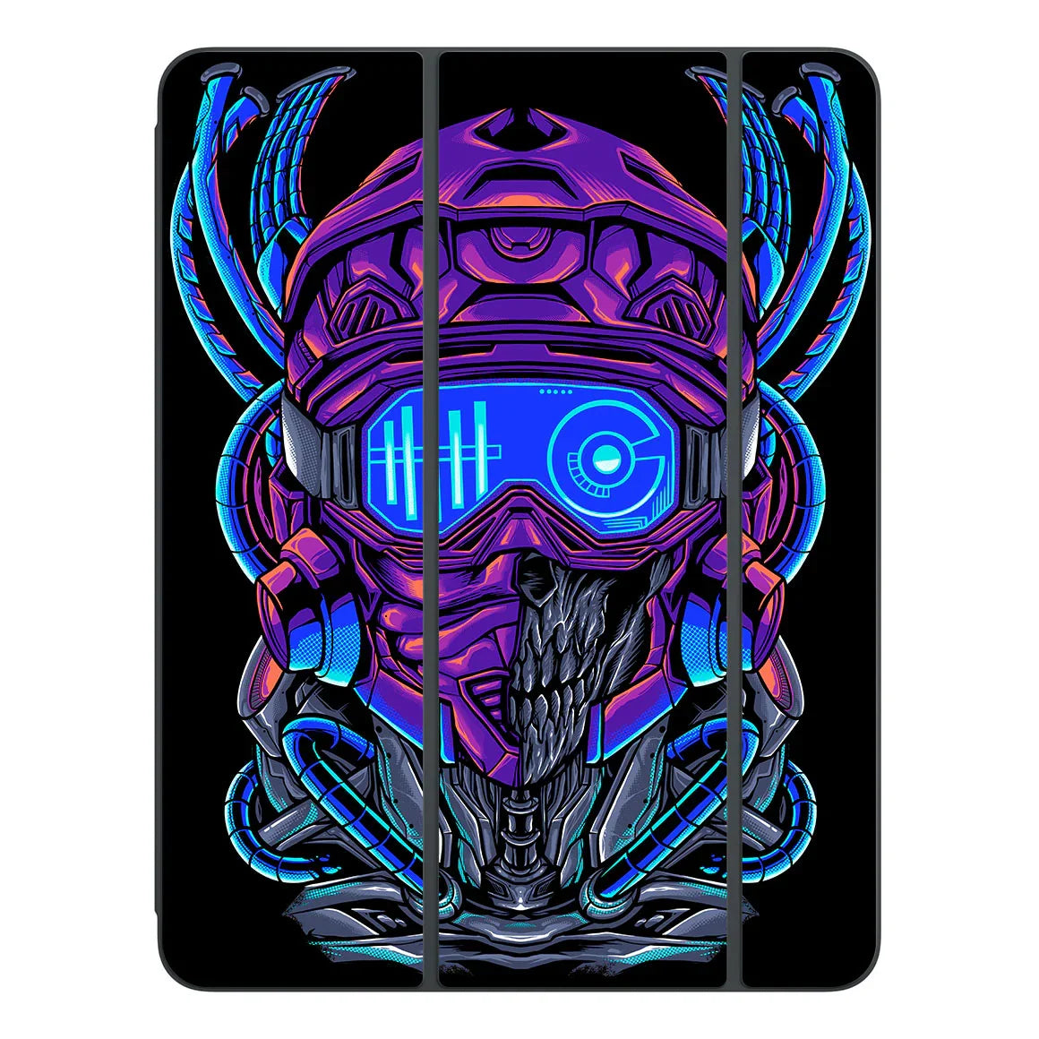 Smart Folio for iPad Pro 13-inch (M4) Artist Series Cyber Skull Skin