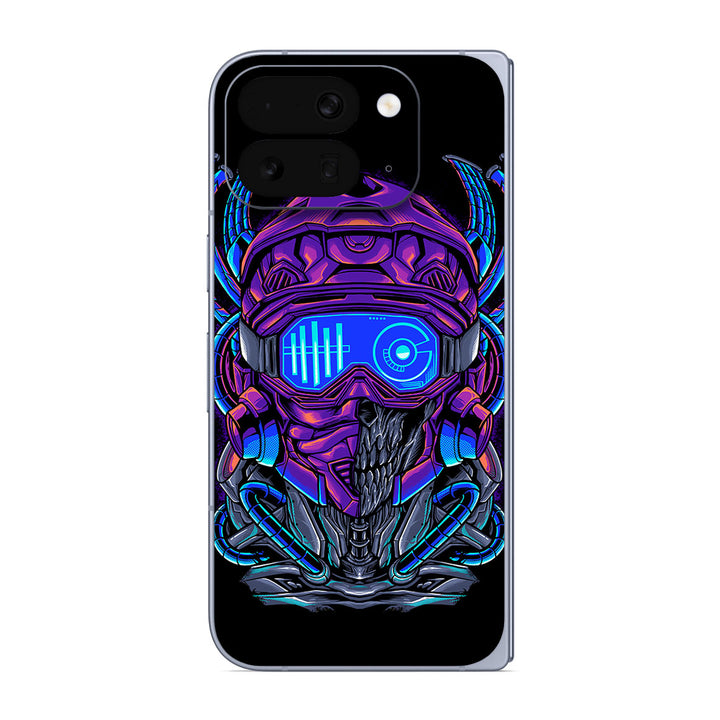 Pixel 10 Pro Fold Artist Series Cyber Skull Skin