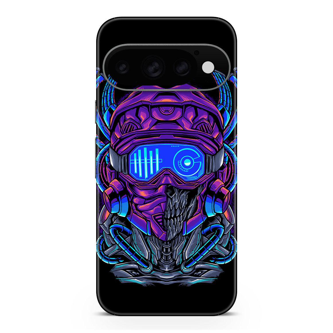 Pixel 11 Pro Artist Series Cyber Skull Skin