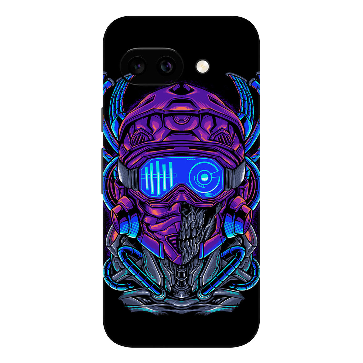 Pixel 9a Artist Series Cyber Skull Skin
