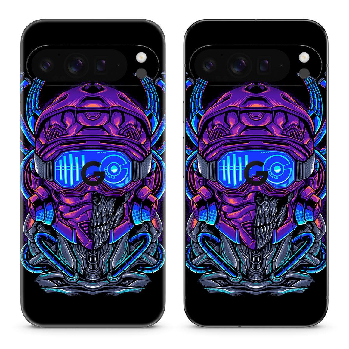 Pixel 10 Pro XL Artist Series Cyber Skull Skin