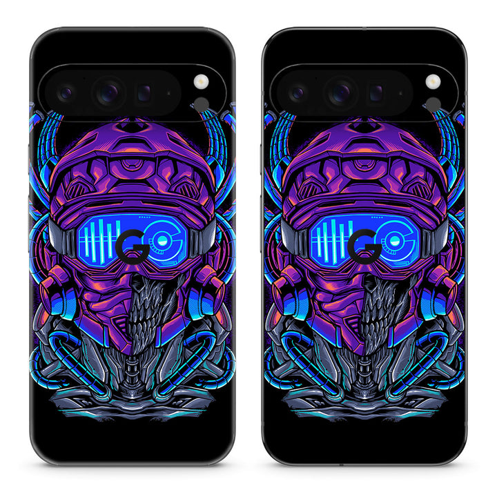 Pixel 10 Pro XL Artist Series Cyber Skull Skin