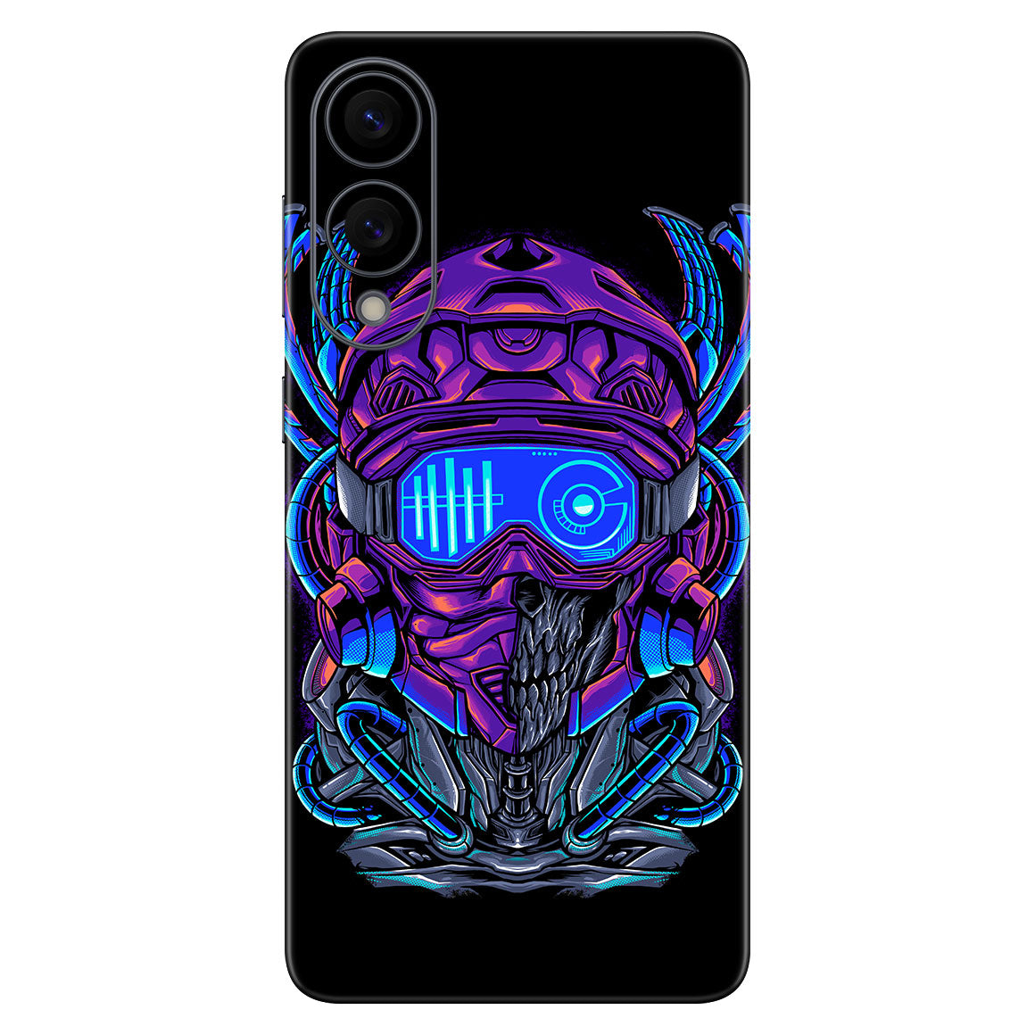Galaxy S25 Edge Artist Series Cyber Skull Skin