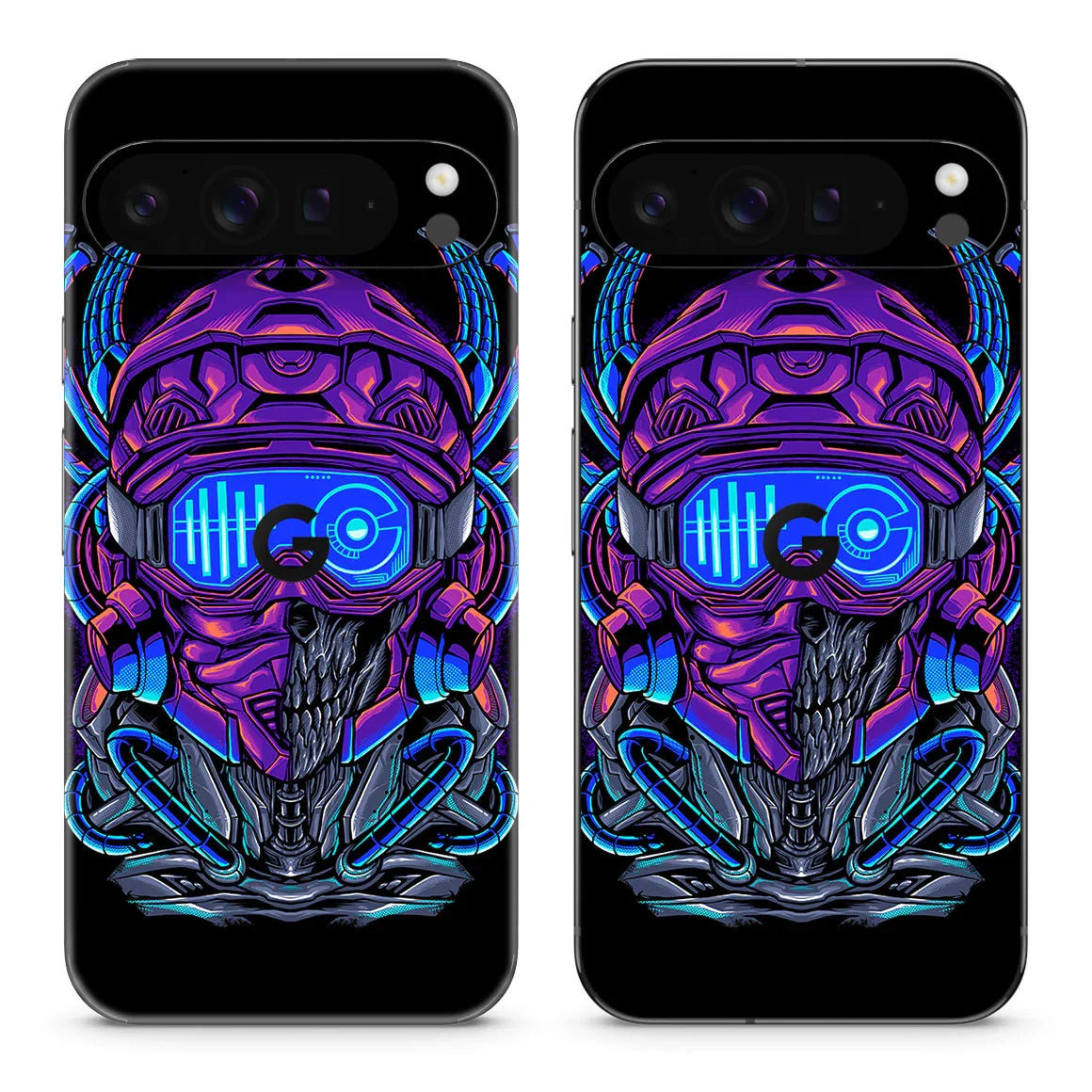 Pixel 9 Pro XL Artist Series Cyber Skull Skin