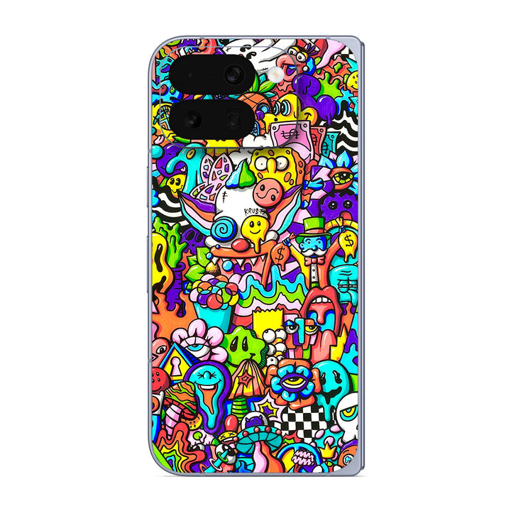Pixel 10 Pro Fold Artist Series Doodle Art Skin