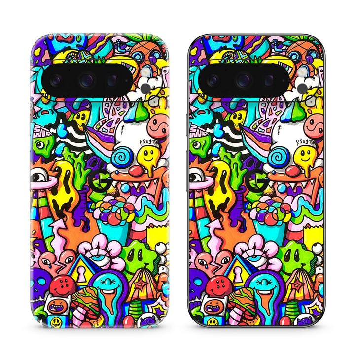 Pixel 10 Pro Artist Series Doodle Art Skin