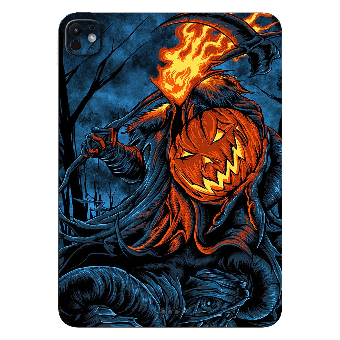 iPad Pro 11" M4 Artist Series Flaming Pumpkin Skin