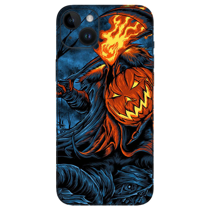 iPhone 15 Plus Artist Series Flaming Pumpkin