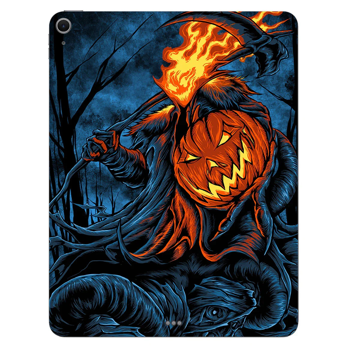 iPad Air 13" M2 Artist Series Flaming Pumpkin Skin