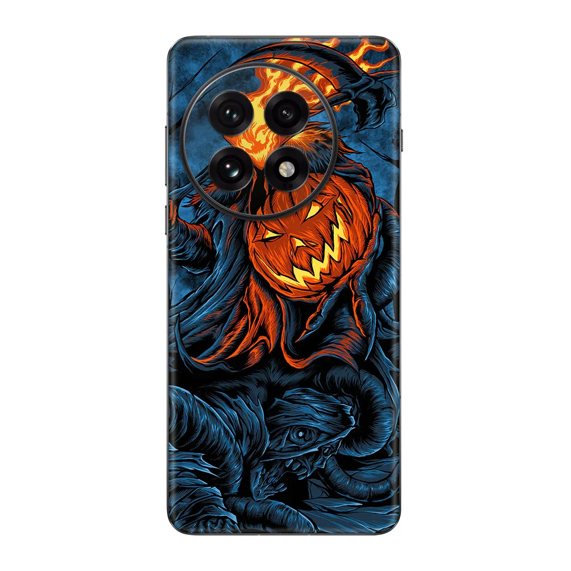 OnePlus 13 Artist Series Flaming Pumpkin Skin