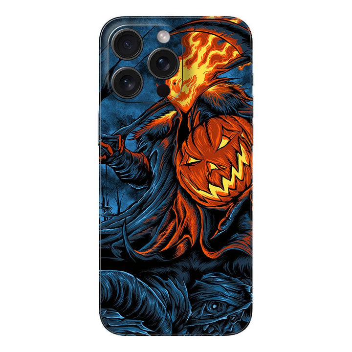 iPhone 15 Pro Artist Series Flaming Pumpkin